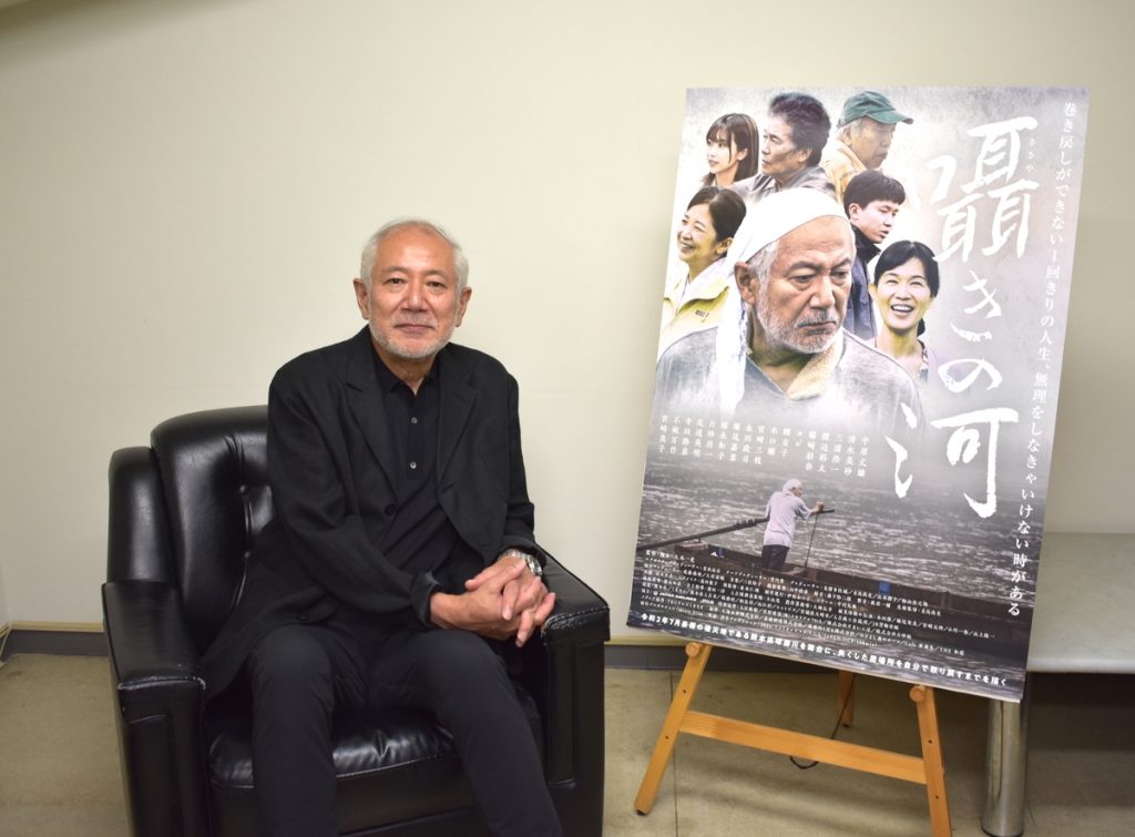 映画「嘆きの河」中原丈雄さんインタビュー風景